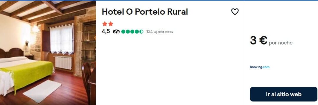ÚLTIMA HORA ORENSE: Hotel con encanto para dos SÓLO 3 Euros