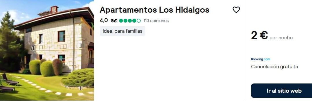 CANTABRIA VERANO: Apartahotel en Santillana del Mar hasta cuatro pax por sólo 2 Euros