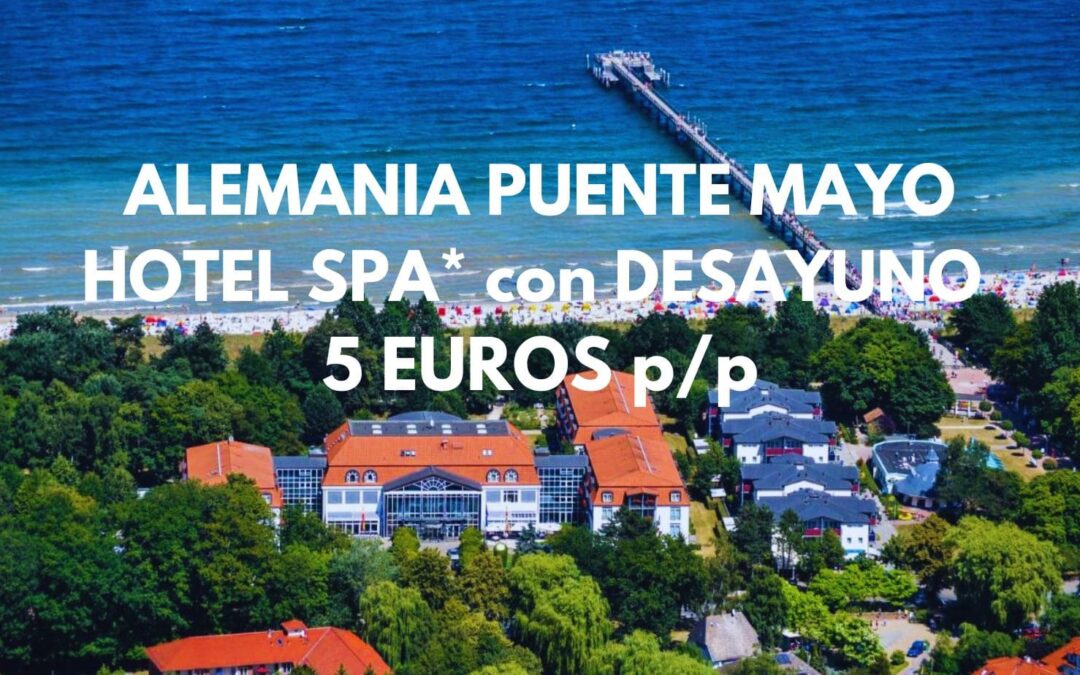 ALEMANIA (COSTA) PUENTE MAYO: Hotel Spa 4* con desayuno frente playa por sólo 5 Euros p/p