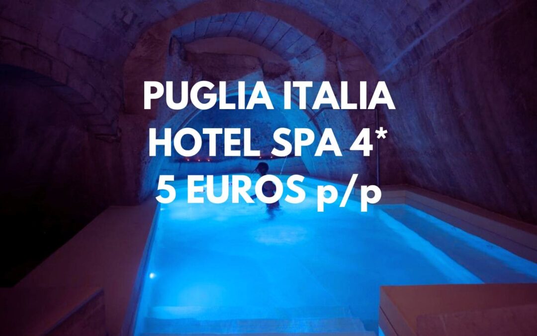 PUGLIA EN ITALIA Primavera: Hotel Spa 4* hasta cuatro paxpor sólo 5 Euros p/p