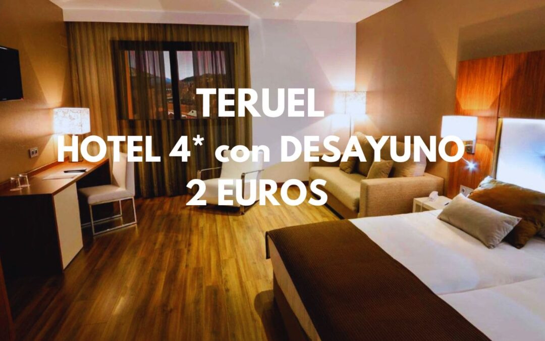 TERUEL CHOLLAZO: Hotel 4* en el centro con desayuno para dos SÓLO 2 Euros