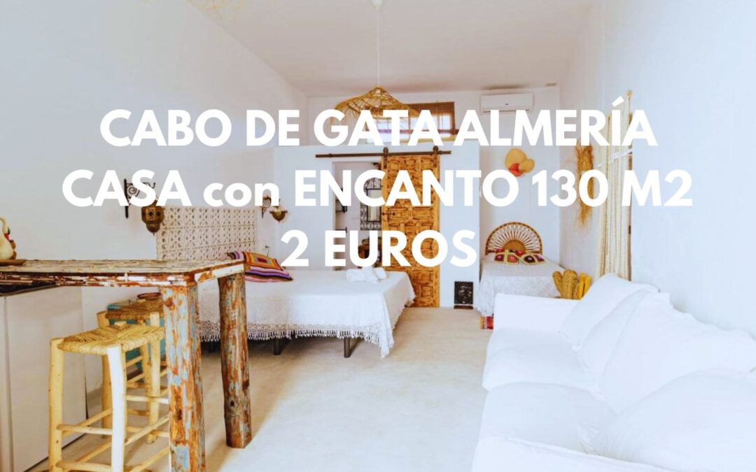 CABO DE GATA en ALMERÍA Primavera: Casa con encanto 130 m2 por SÓLO 2 Euros