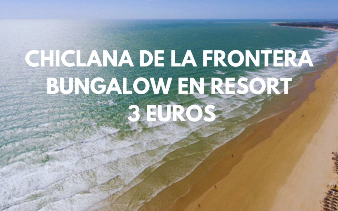 COSTA DE CÁDIZ: Casa con piscina privada en CHICLANA de la Frontera para dos por sólo 3 Euros