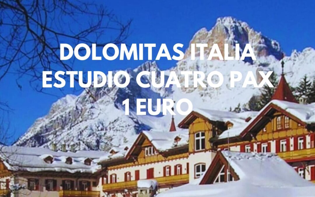 VALLE DOLOMITAS en Italia Fin de semana: Estudio hasta cuatro pax SÓLO 1 Euro