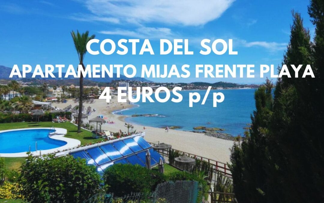 MIJAS Costa del Sol en Primavera: Apartamento hasta cuatro pax frente a la playa por sólo 4 Euros p/p