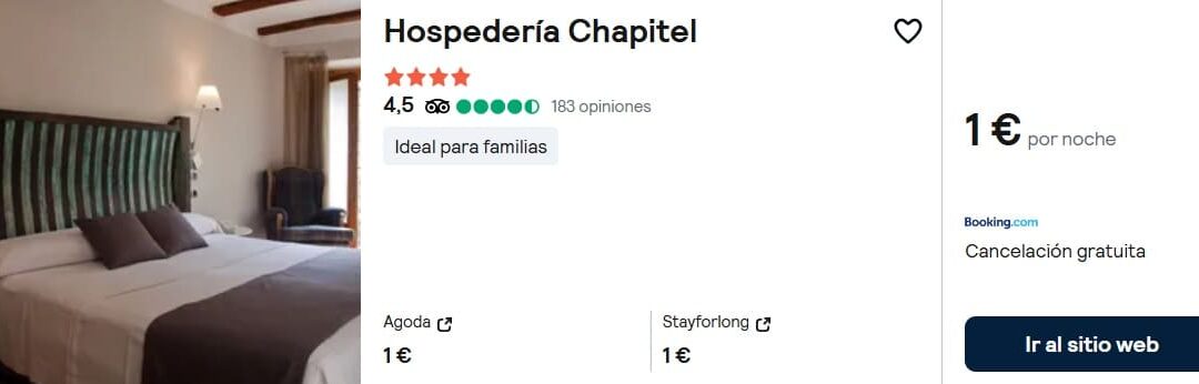 NAVARRA Fin de semana de lujo: Hotel 4* para dos por sólo 1 Euro