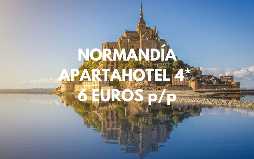 NORMANDÍA: Apartahotel 4* de dos dormitorios por sólo 6 Euros p/p