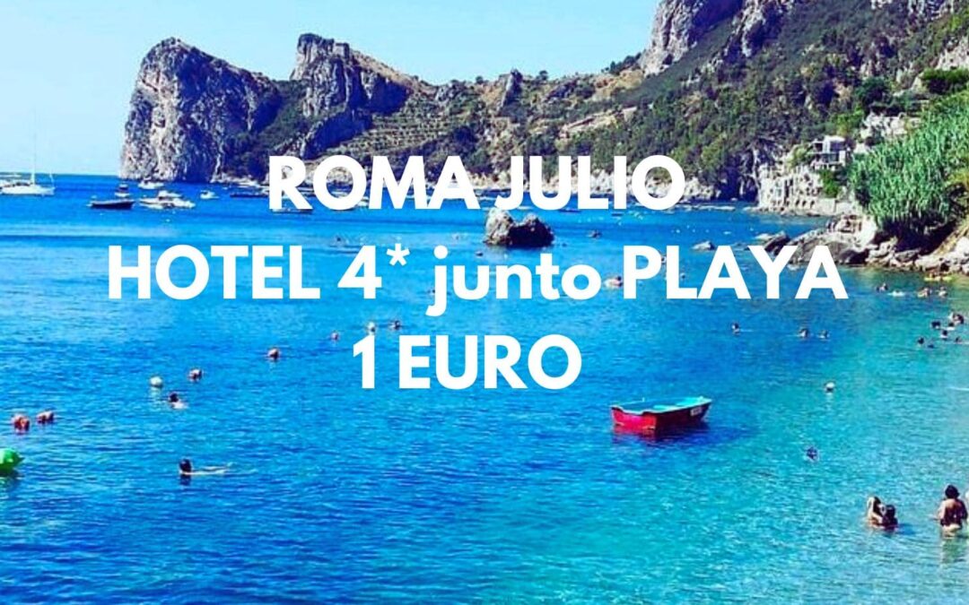 ROMA en JULIO (costa): SUITE hotel 4* junto playa en Nettuno sólo 1 Euro