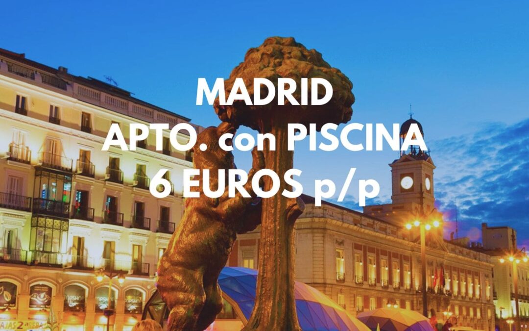 MADRID: Apartamento para dos por sólo 6 Euros p/p