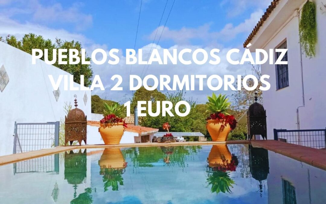 PUEBLOS BLANCOS de CÁDIZ: Villa privada dos dormitorios por sólo 1 Euro