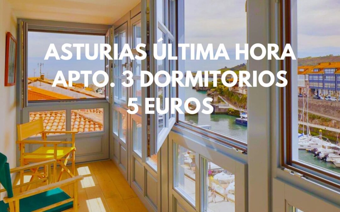 ÚLTIMA HORA ASTURIAS: Apartamento 3 dormitorios en Llanes frente al mar por sólo 5 Euros