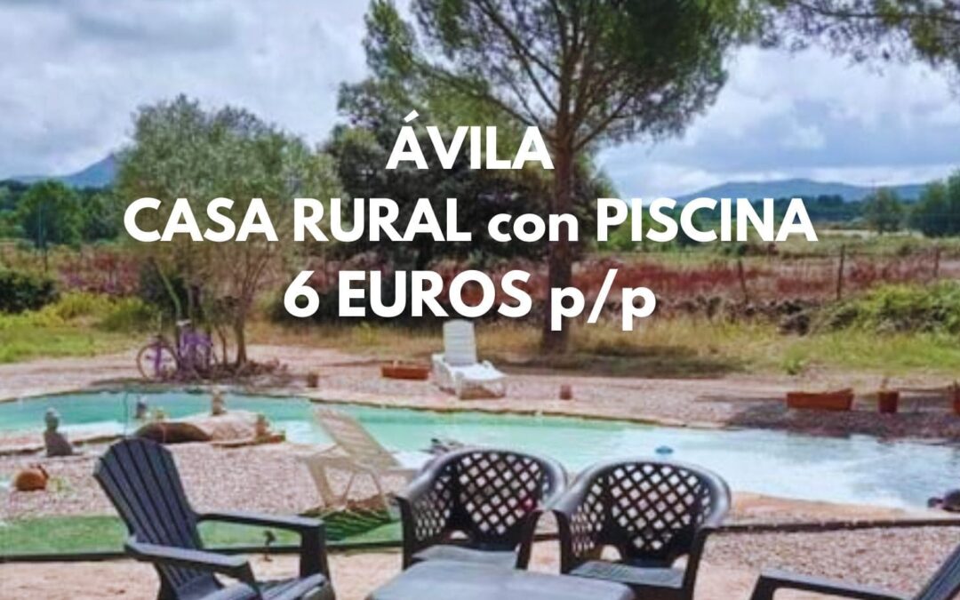 ÁVILA Casa Rural de 2 dormitorios hasta ocho pax por sólo 6 Euros p/p