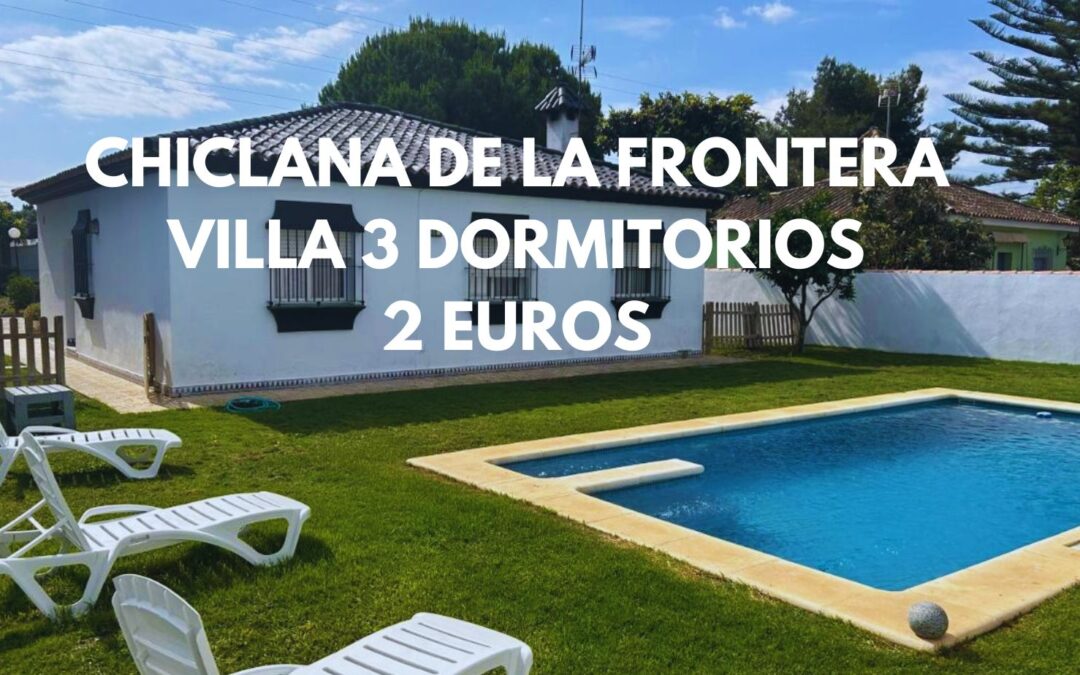 COSTA DE CÁDIZ: Villa 3 dormitorios hasta ocho pax SÓLO 2 Euros