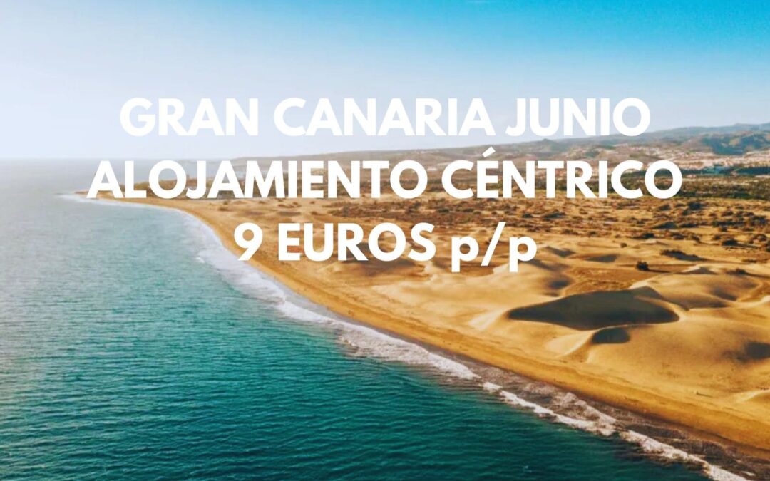 LAS PALMAS DE GRAN CANARIA en Junio: Alojamiento para dos en el centro por sólo 9 Euros p/p