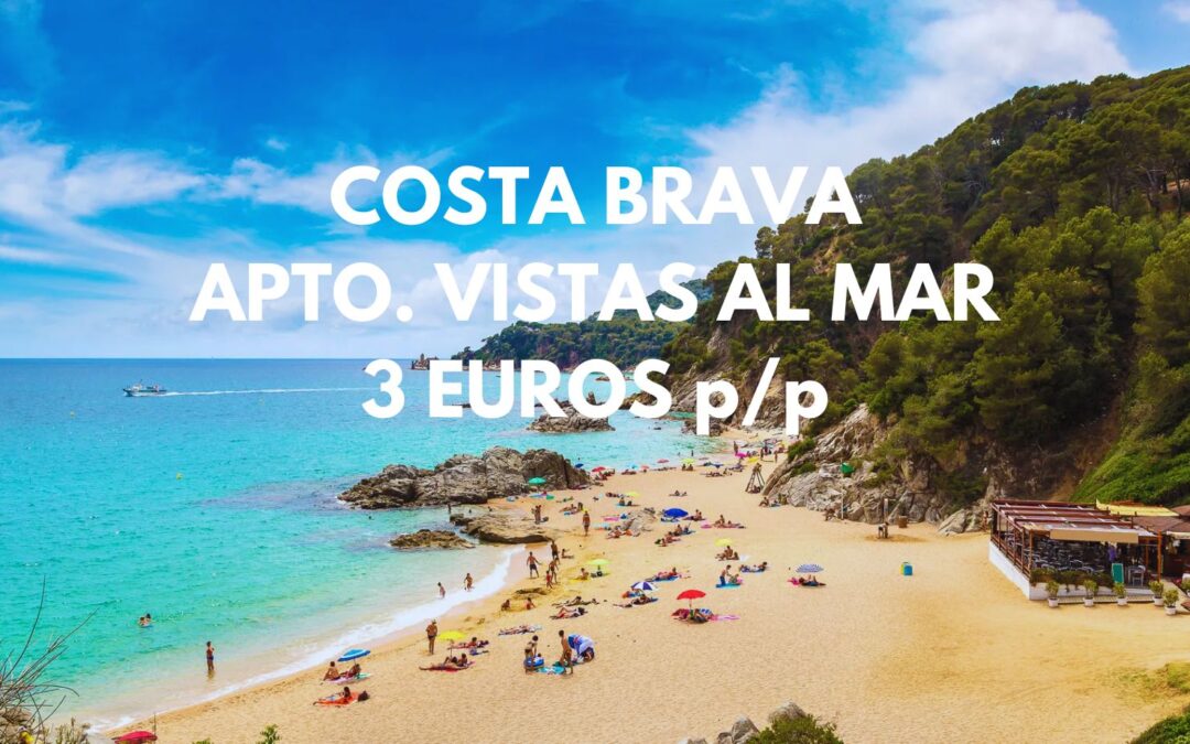 COSTA BRAVA Primavera: Estudio con vistas al mar por sólo 3 Euros p/p