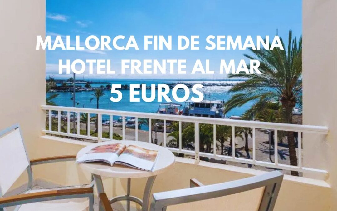 MALLORCA Fin de semana: Hotel frente a la playa para dos por sólo 5 Euros
