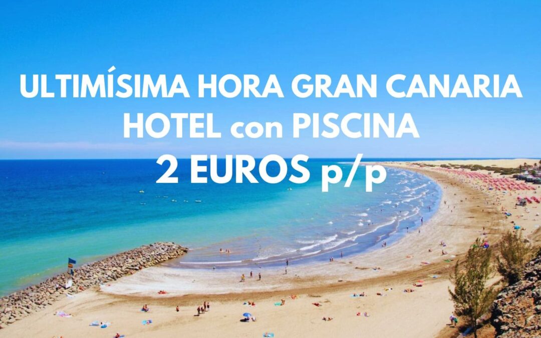 ULTIMÍSIMA HORA GRAN CANARIA: Estudio junto playa hasta cuatro pax SÓLO 2 Euros p/p