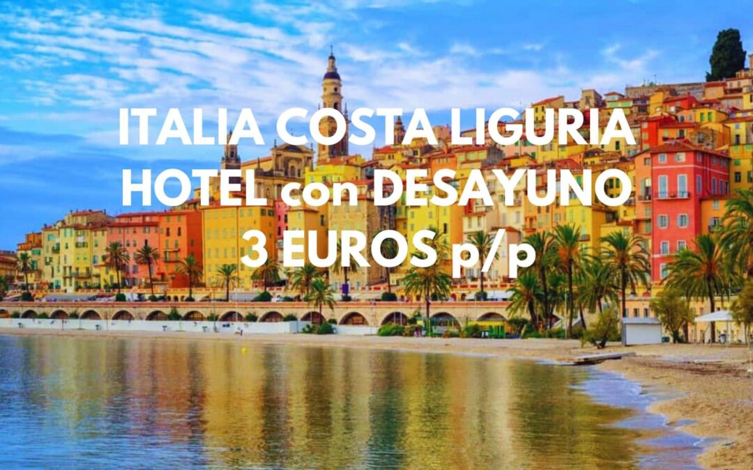 ITALIA Costa en Primavera: Hotel junto a San Remo con desayuno por sólo 3 Euros p/p