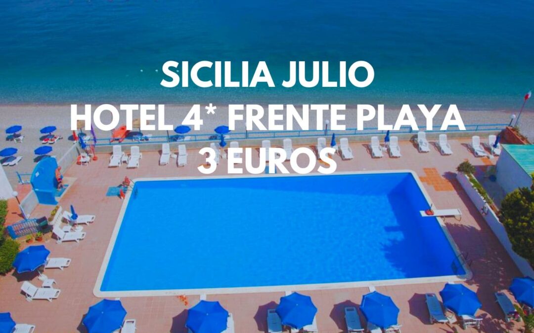 SICILIA JULIO: Hotel 4* frente a la playa para dos por sólo 3 Euros