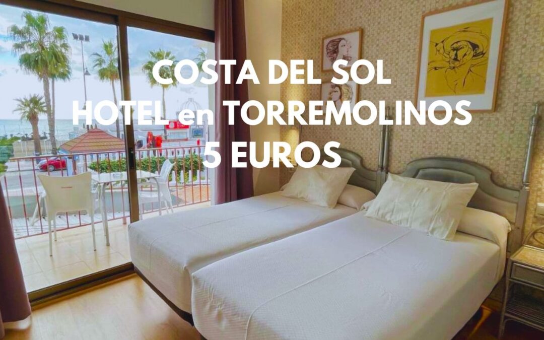 COSTA DEL SOL: Hotel en TORREMOLINOS frente a la playa para dos por SÓLO 5 Euros