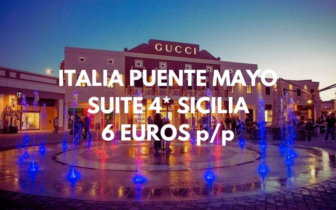 ITALIA puente de Mayo: SUITE dos dormitorios 4* vistas al mar y el volcán Etna (Catania) SÓLO 6 Euros p/p