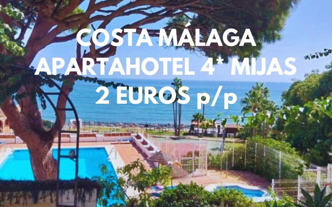 COSTA MÁLAGA: Apartahotel 4* hasta cuatro pax FRENTE PLAYA sólo 2 Euros p/p
