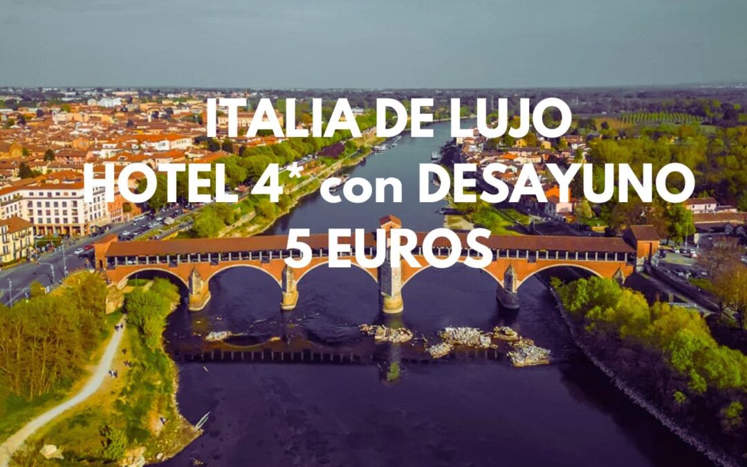 ITALIA de lujo: Hotel 4* junto a Milán con desayuno para dos SÓLO 5 Euros