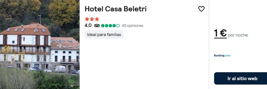 ULTIMÍSIMA HORA SALAMANCA provincia: Hotel con encanto en Béjar por sólo 1 Euro