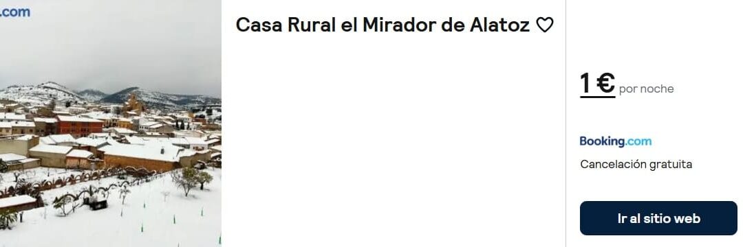ALBACETE Junio: Casa Rural cuatro dormitorios SÓLO 1 Euro