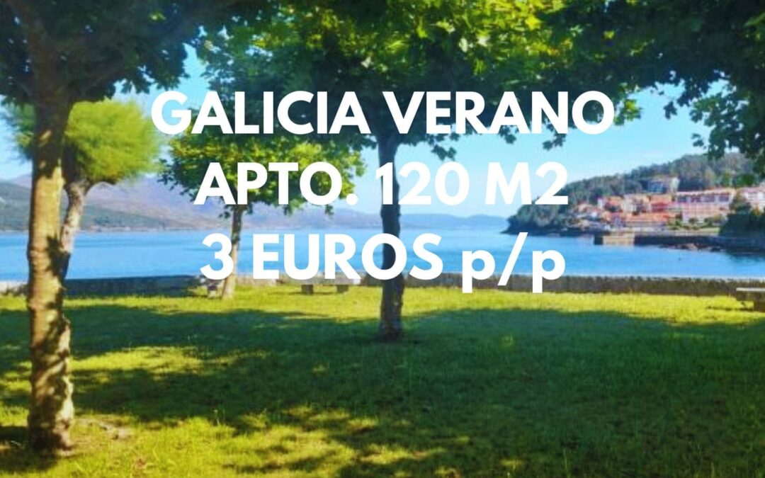 GALICIA VERANO: Apartamento 120 m2 en CEE (Coruña) por SÓLO 3 Euros p/p