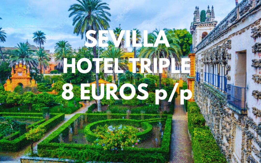 SEVILLA: Hotel hasta tres pax SÓLO 8 Euros