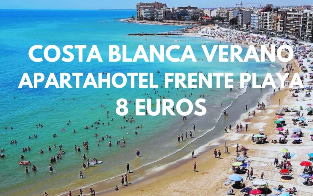 COSTA BLANCA VERANO: Apartamento con piscina frente a la playa hasta seis pax SÓLO 8 Euros