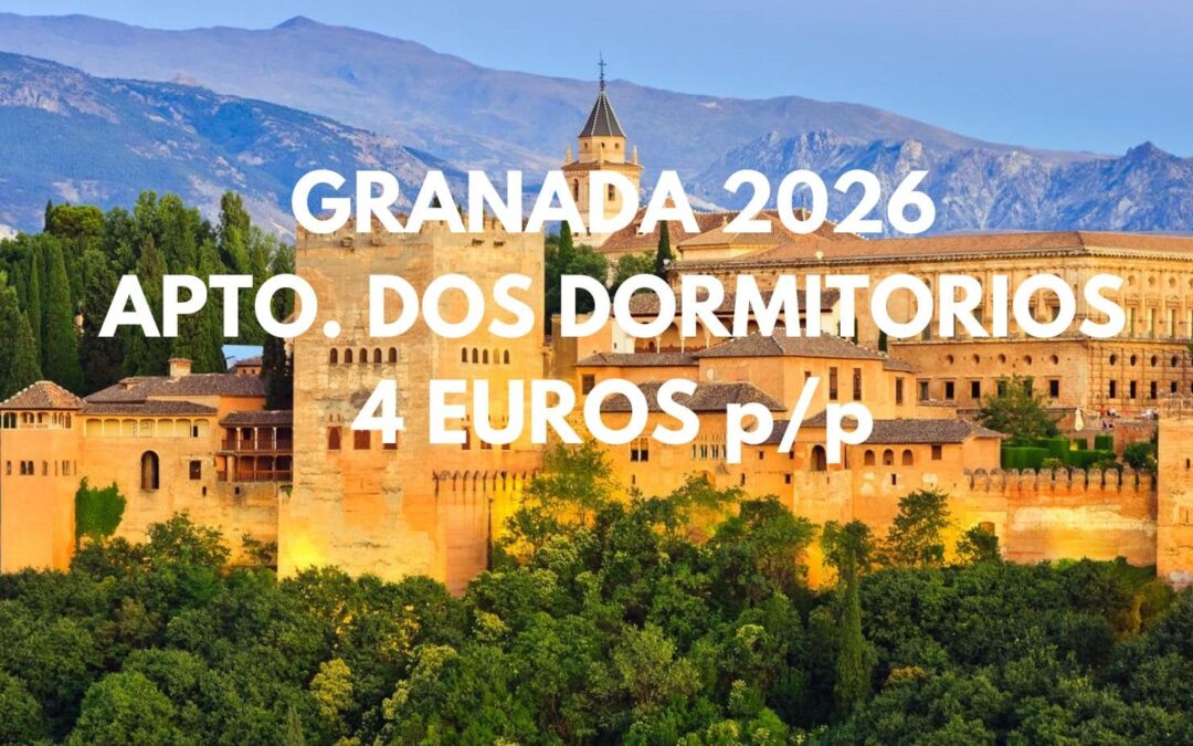 GRANADA 2026: Apartamento dos dormitorios en El Albaicín hasta cuatro pax SÓLO 4 Euros p/p