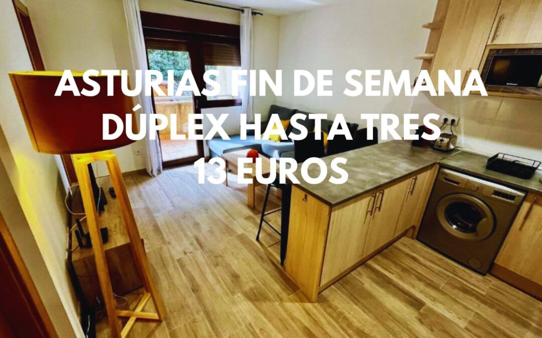 ASTURIAS FIN DE SEMANA: Dúplex de diseño hasta hasta tres pax por SÓLO 13 Euros