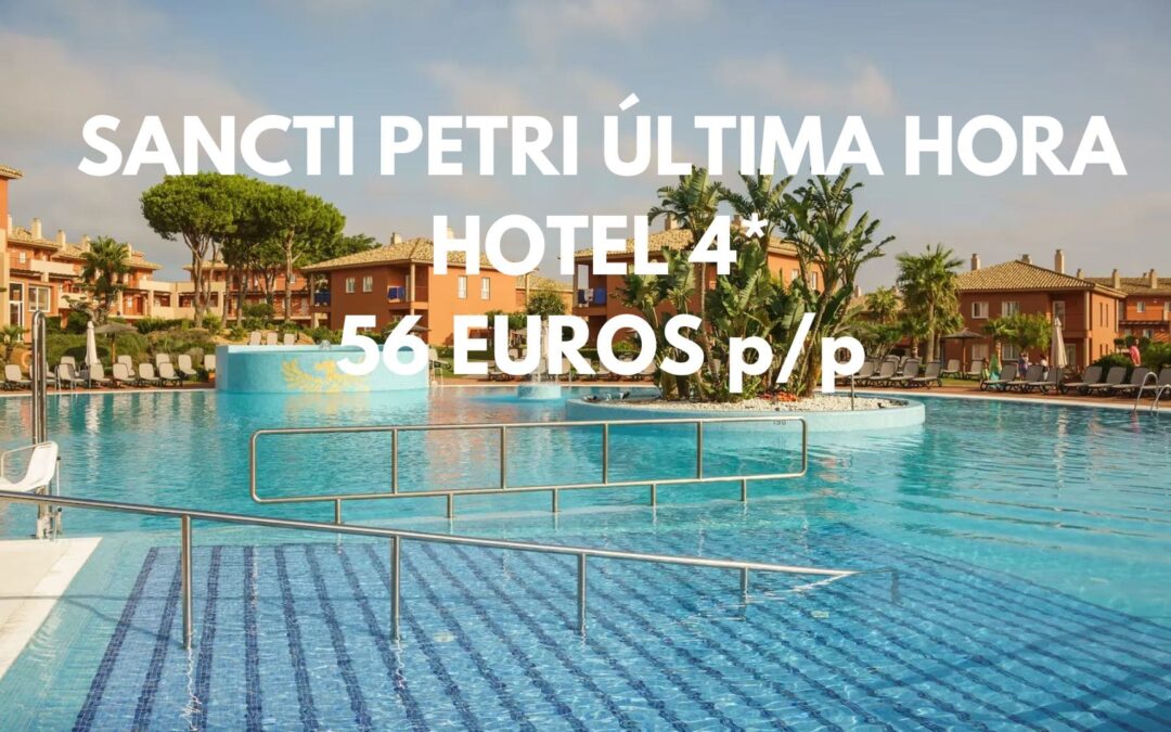 COSTA CÁDIZ: Apartahotel 4* con piscina en SANCTI PETRI por sólo 56 Euros p/p