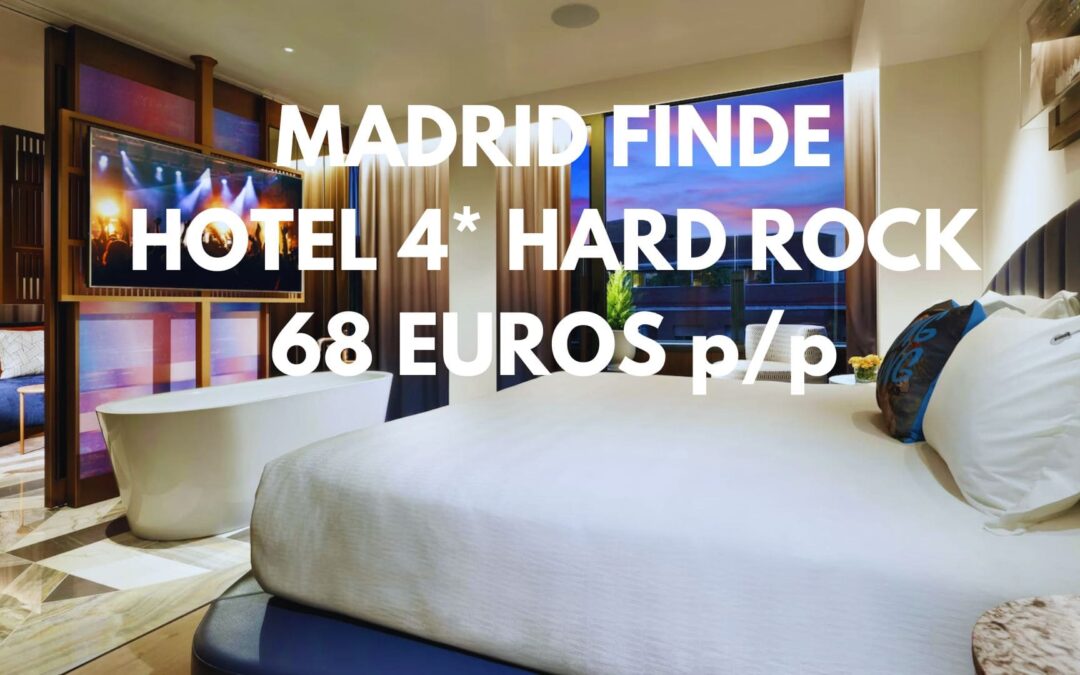 MADRID FIN DE SEMANA: Hotel HARD ROCK 4* en pleno centro con piscina por sólo 68 Euros p/p