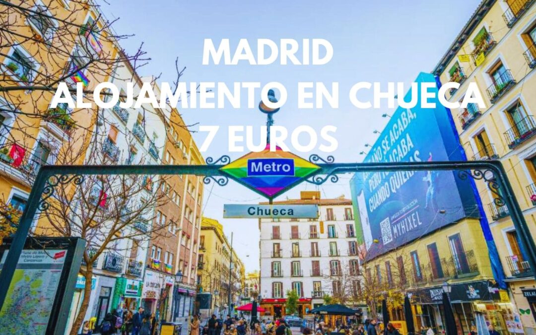 MADRID Chueca: Alojamiento sencillo para dos por sólo 7 Euros