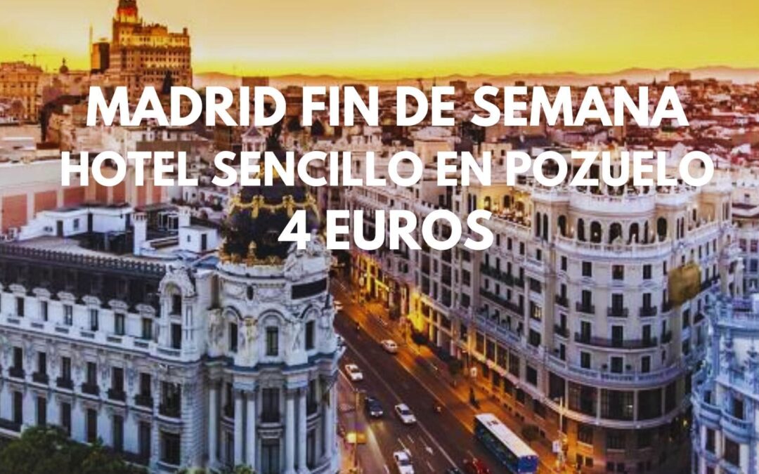 MADRID: Alojamiento sencillo en Pozuelo para dos por sólo 4 Euros