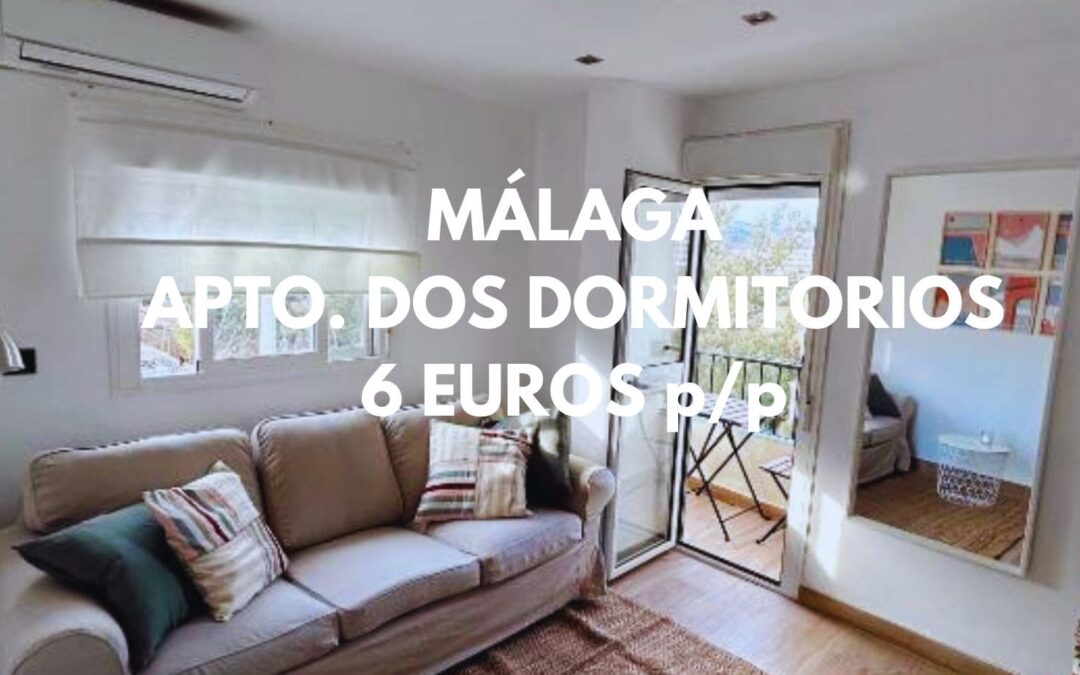 MÁLAGA centro: Apartamento dos dormitorios por sólo 6 Euros p/p