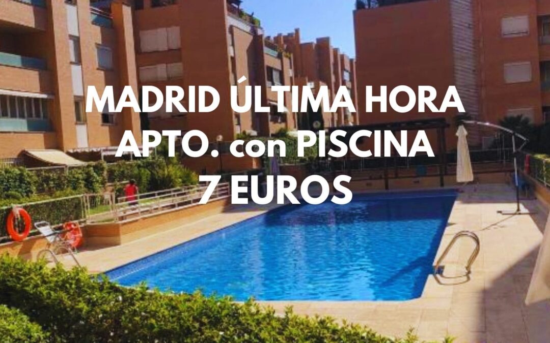 MADRID Apartamento con piscina por SÓLO 7 Euros