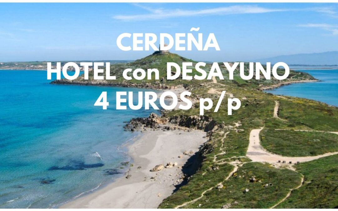 CERDEÑA en Septiembre: Hotel con desayuno hasta tres pax por SÓLO 4 Euros p/p