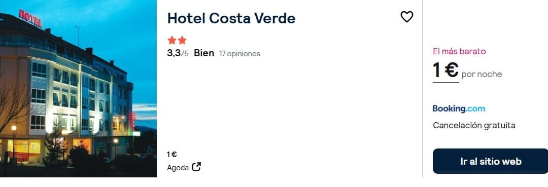 GALICIA Fin de semana: Hotel con habitación familiar por sólo 1 Euro
