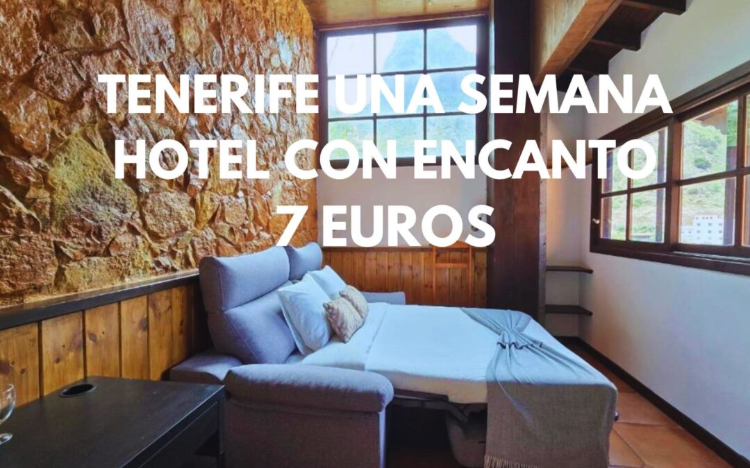 TENERIFE en Otoño: Hotel con encanto una semana completa para dos con desayuno SÓLO 7 Euros