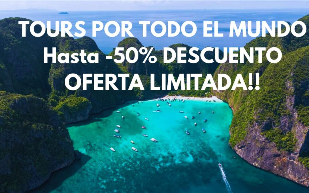 OFERTA LIMITADA: DESCUENTAZOS hasta -50% en EXCURSIONES por todo el MUNDO