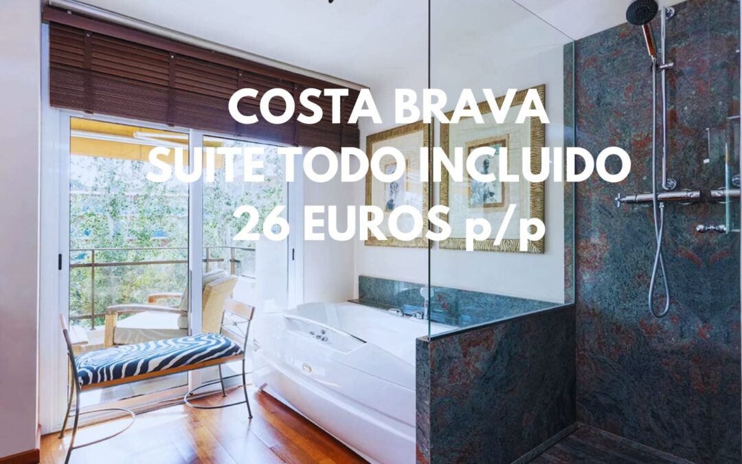 COSTA BRAVA Puente del Pilar: SUITE con JACUZZI en hotel con TODO INCLUIDO frente a la playa hasta tres pax POR sólo 26 Euros p/p