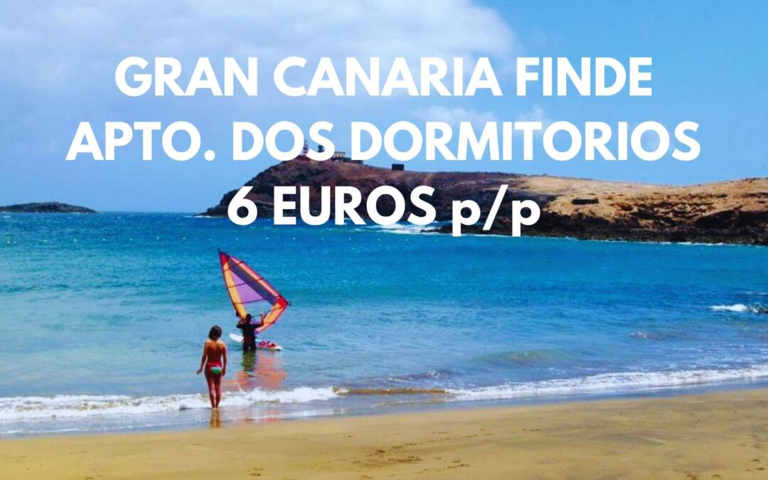 LAS PALMAS DE GRAN CANARIA Fin de semana: Apartamento dos dormitorios frente playa SÓLO 6 Euros p/p