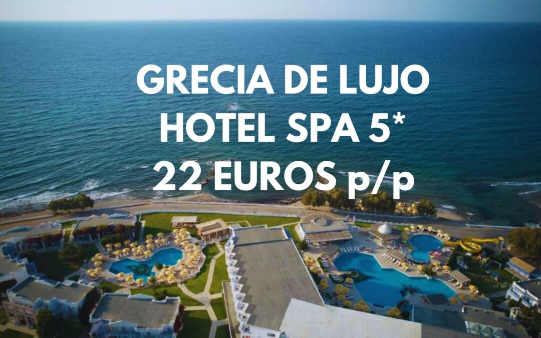 GRECIA Puente de LUJO: Hotel Spa 5* frente a la playa por sólo 22 Euros p/p