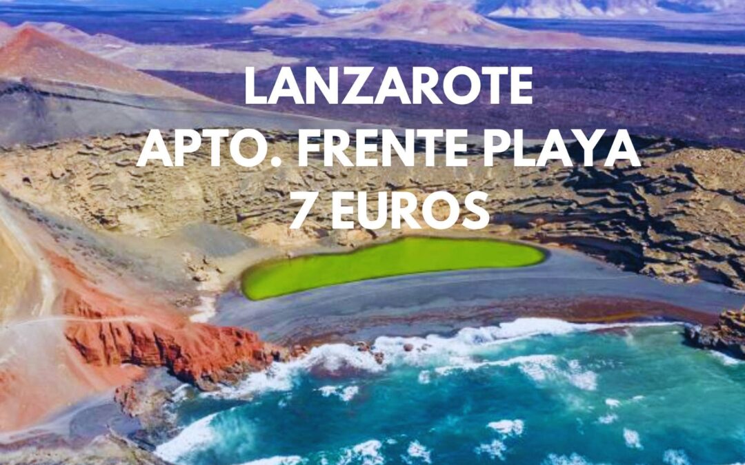 LANZAROTE año próximo: Apartamento frente a la playa hasta cuatro pax por SÓLO 7 Euros