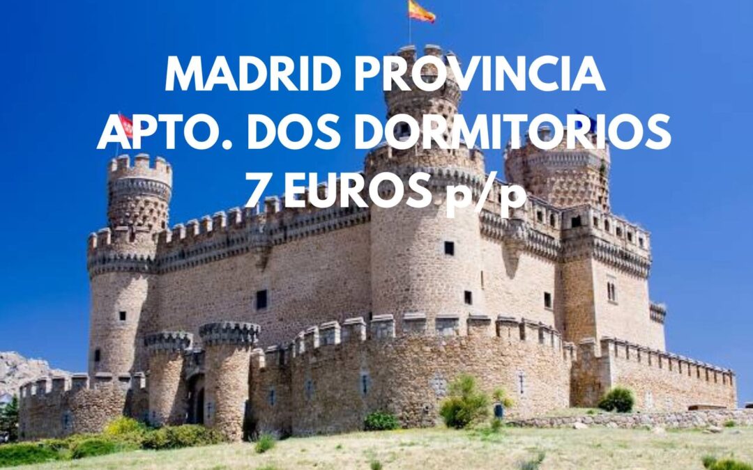 MADRID provincia Septiembre: Apartamento dos dormitorios con piscina SÓLO 7 Euros p/p