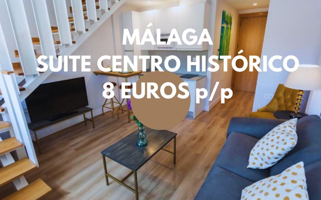 MÁLAGA Año próximo: Suite en el centro histórico por SÓLO 8 Euros p/p